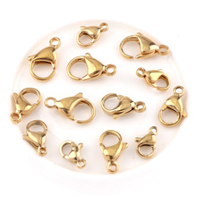 Fashion 10pc Gold Color Stainless Steel Lobster Clasps For Necklaces Bracelets Clasp DIY Jewelry Findings Accessories 2024 - buy cheap
