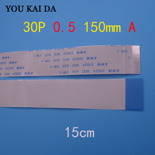 Cable flexible de línea plana FFC FPC, 10 piezas, 30 Pines, 0,5mm, longitud delantera, 150mm, AWM 20624, 80C, 60V, VW-1 2024 - compra barato