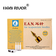 100 pieces earpins ears stick short insertion auricular application Chinese prescription acupuncture needle 2024 - buy cheap