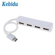 kebidu Type c Hub USB 3.1 to USB 2.0 4 Port Connector Splitter Adapter For PC Laptop Desktop For Macbook Pro Phone Tablet Newest 2024 - buy cheap