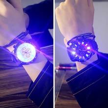 Fashion & Casual LED Luminous Lights Electronic Watch Silicone rubber Watches Women Men Quartz Wirst Watch Casual Student Clock 2024 - buy cheap