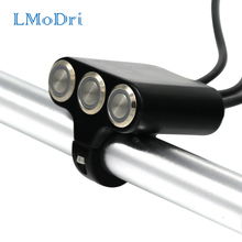 LMoDri-Interruptor de manillar de 22mm para motocicleta, Luz antiniebla de freno de emergencia, encendido y apagado, de aluminio, con indicador modificado, DIY 2024 - compra barato