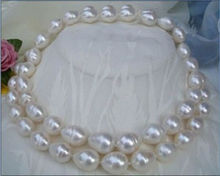 Conjunto de collar y pendientes AAA, Perla blanca de Mar del Sur, 36 ", 10-11MM 2024 - compra barato