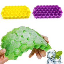 Honeycomb Ice Cube Tray 37 Cubes Silicone Ice Cube Mold Storage Container Food Grade For Whiskey Cocktail 2024 - buy cheap