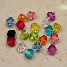 Contas de cristal 4-mm 100 espaçadores, contas de vidro facetadas contas bicone soltas contas espaçadoras redondas para fazer jóias melhor qualidade 2024 - compre barato