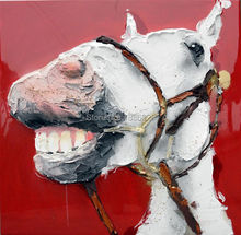 red painting made in China simple abstract paintings white horse painting Canvas art abstract oil paintings to decorate rooms 2024 - buy cheap