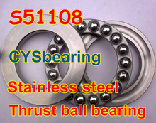 S51108 40x60x13mm  40*60*13mm 51108 stainless steel thrust ball bearing for 40mm shaft 2024 - buy cheap