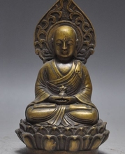 5 "viejo tibet, budismo bronce Jizo Ksitigarbha Bodhisattva estatua de Dios Buda 2024 - compra barato