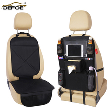 seat cove car seat storage bag 2 Pcs car seat cushion Protection mat seat back bag Child safety seat anti-play mat freeshipping 2024 - buy cheap