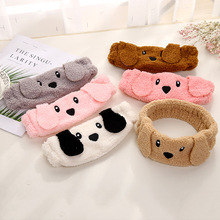 Womens Dog Design Headwear Hair Bow Make Up Elastic Hair Bands Spa Fashion Lovely Dog Hairbands Headwear For Girls 2024 - buy cheap