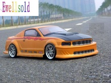 Ewellsold 1/10 radio control car  1:10 rc car Body Shell for 1/10 R/C on-raod car 200mm No:043 yellow 2pcs 2024 - buy cheap