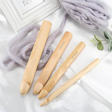 15/20/25/30mm Creative Wooden Crochet Hooks Knitting Needles Sewing Tools Crafts Household DIY Scarf Knitting Accessories 2024 - buy cheap