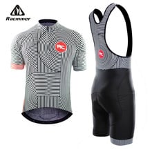 Racição-conjunto de roupas para ciclismo 2020, camiseta e bretelle masculinas para ciclismo, mountain bike, mtb, verão 2024 - compre barato