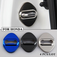 Ceyes Car Styling Door Lock Cover Car Emblems Stickers Case For Honda Accord Fit City Crv Civic Hrv Stainless Steel Car-Styling 2024 - buy cheap