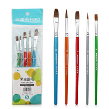 Paint Brushes Art Set For 5Pcs Nylon Hair Watercolor Gouache Acrylic Oil Painting Art Brush Drawing Water Brush Pen Art Supplies 2024 - buy cheap