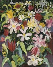 Alfombra de flores agosto Macke, pintura decorativa, arte hecho a mano de alta calidad 2024 - compra barato