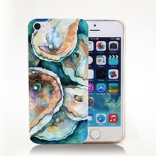 Oyster Print Hard Transparent Cover Case for iPhone 4 4s 5 5s 5c 6 6s Protect Phone Cases 2024 - buy cheap