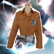 Fantasia cosplay de titan, jaqueta curta de alta qualidade para cosplay, corpo de investigação 2024 - compre barato