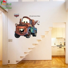 King size cartoon car vinyl wall stickers for kids rooms boys girl home decor living sofa child sticker  wall decals wallpaper 2024 - buy cheap