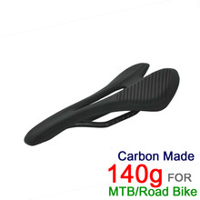  Full Carbon Fiber Bicycle Saddle Hollow Bike Seat Front Seat Mat 149g Ultralight Cycling Seat Cusion Saddle MTB Road Bike  2024 - buy cheap