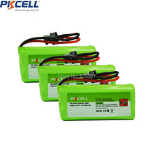 3 шт., аккумуляторные батареи для телефона PK-0053 2,4 V NIMH AA * 2 800MAH BT1008,BT-694,C450 pkcell 2024 - купить недорого