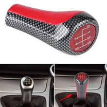 5-6 Speed Car Gear Shift Knob Head for BMW X1 X3 X5 E60 E61 E65 E83 E84 E90 E91 E92 Red&Carbon Fiber Car Styling 2024 - buy cheap