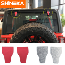 SHINEKA Car Stickers for Jeep Wrangler jl Accessories Exterior Rear Windshield Hinge Cover Decoration Stickers for Wrangler 2018 2024 - buy cheap