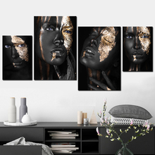 Wealth Black Girl Vintage Scroll Canvas Painting Frame Art Posters and Prints Vintage Poster Modern Wall Picture for Living Room 2024 - buy cheap