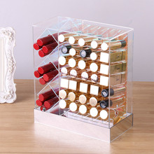Suporte acrílico de brilho labial, caixa com 38 espaços para exibição de batons organizador para maquiagem 2024 - compre barato