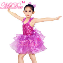 MiDee Ruffle Straps Camisole Ballerina Dresses Tiered Solo Dance Dress Dresses Flower Girls 2024 - buy cheap