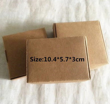 50 шт./лот подарочная упаковка из крафт-бумаги 10,4*5,7*3 см коробка изысканная коробка коробочки для бутиков ручная работа мыльный самолет коробка 2024 - купить недорого