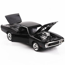 17CM 1:32 Scale 4 Color Metal Alloy 1970   Charger Fast  Car Auto Pull back Model Diecast Vehicles Toys Children 2024 - buy cheap