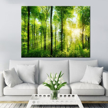 1 peça-arte de decoração para casa pintura tela hd com figuras florais árvore da natureza para sala de estar e quadros 2024 - compre barato