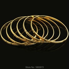 Pulsera de oro de Dubái para hombre y mujer, Color dorado, brazaletes etíopes/africanos, joyería, novedad de 2017 2024 - compra barato