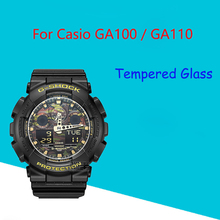 Protetor de tela em vidro temperado para casio ga100 ga110, 5 unidades, 2.5d 9h, relógio, película transparente para casio ga100/ 110 2024 - compre barato