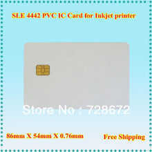 1000 X Printing Strip Card With SLE4442 Chip / Contact Smart PVC Composite Card for Epson / Canon Inkjet Printer 2024 - buy cheap