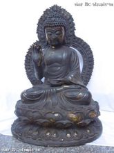 26" Huge China Gild Bronze copper Buddhism Sakyamuni Buddha Sculpture Statue 2024 - buy cheap