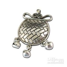 Encantos únicos de campana de plata tibetana 120 Uds A10543 2022 - compra barato
