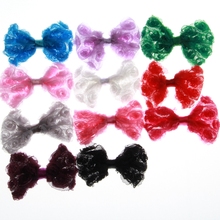 10PCS 8.5CM 3.4" Fashion Chiffon Hair Bows For Headbands Bowknot Flower Accessory Headwear Bow  For Hairband Headband 2024 - buy cheap