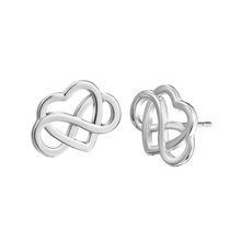 Pendientes de Celti con forma de corazón para mujer y niña, aretes con cierre de tuerca, simples, de boda, amor grande, Infinity, 8, a la moda, barata 2024 - compra barato