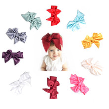 Retro Baby Girl Headbands Big Bow Hair Bands Baby soft Cloth Headband Bowknot Headwear for infant Xmas gift 2024 - buy cheap