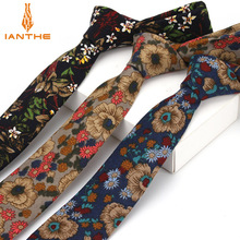 Fashion Ties for Men Casual Cotton Neck Tie For Wedding Cravat Neckties for Business Men Skinny Slim Classic Print Tie NeckTies 2024 - buy cheap