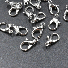 FLTMRH-50 unids/lote de ganchos de cierre de langosta para collar, Finding, Metal, aleación, conectores para fabricación de joyas, 14mm 2024 - compra barato