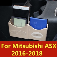 Caja de almacenamiento especial modificada para teléfono de coche, caja de almacenamiento para tarjetas, decoración Interior para Mitsubishi ASX 2016-2018 2024 - compra barato