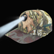 2107 Camouflage Night Fishing Caps With Head Light 5W High Brightness LED Lamp Outdoor  Camping Multi-purpose Cap Free Size 2024 - buy cheap