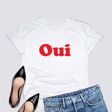 Tshirt Plus Size Tops T Shirt Women Cotton T-shirt Instagram Tops Streetwear Oui Feminist France Shirt White Fashion Xs-3XL 2024 - buy cheap