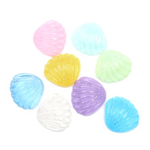 LF 20Pcs Mixed Clear Resin Shell Decoration Crafts Flatback Cabochon Embellishments For Scrapbooking Kawaii Cute Diy Accessories 2024 - buy cheap