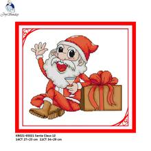 Joy Sunday Santa Claus 12 patrón DIY hecho a mano DMC 14ct y 11ct kit de punto de cruz y bordado impreso preciso conjunto de costura 2024 - compra barato