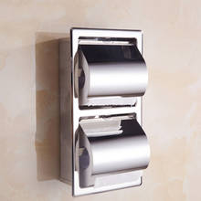 SUS 304 держатель из нержавеющей стали для туалетной бумаги, скрытая Водонепроницаемая Ванная Комната, двойные бумажные держатели для полотенец, туалет, коробка для салфеток для кухни 2024 - купить недорого