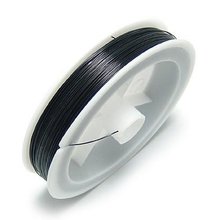 Cuerdas negras de acero para abalorios, accesorios de joyería, 0,45 MM, 80M/Uds. 2024 - compra barato